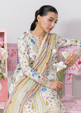 QPrints By Qalamkar Embroidered Lawn 3 Piece Unstitched Suit QLM25QP D-EM-09A HAZEL